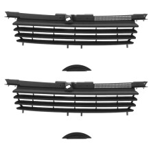 2X Black Car Grill - Matte Black Car Front Hood Grille for //Bora MK4 1999-2004 1J5853655C
