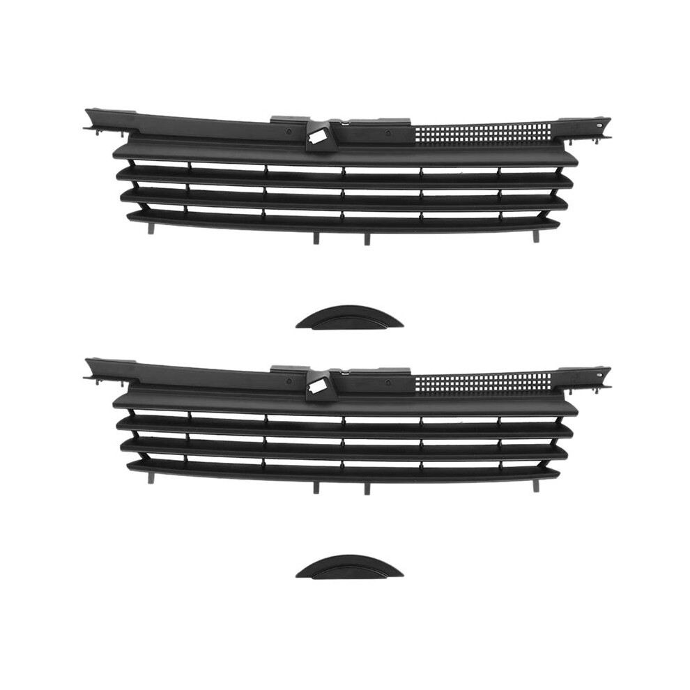 2X Car Grill - Matte Car Front Hood Grille For //Bora Mk4 1999-2004 1J5853655c Black 6031612555224
