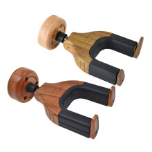 Guitar Wall Mount Hanger for Acoustic and Electric, Violin Holder with Wooden Detachable Cradle