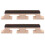 2X Maple Rose Wood 4 String Banjo Replacement Bridge String Instrument Parts 1