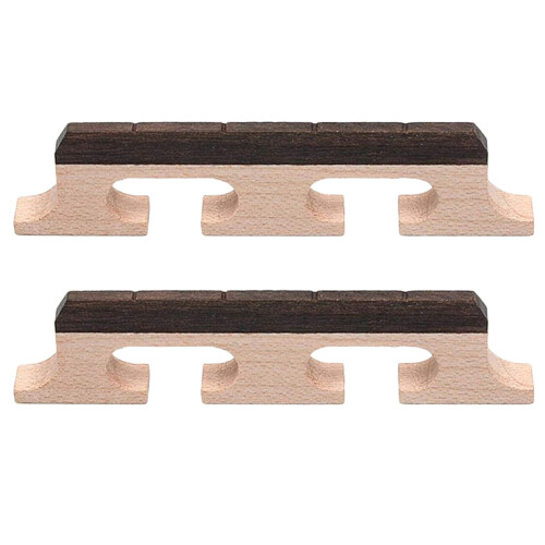 2X Maple Rose Wood 4 String Banjo Replacement Bridge String Instrument Parts