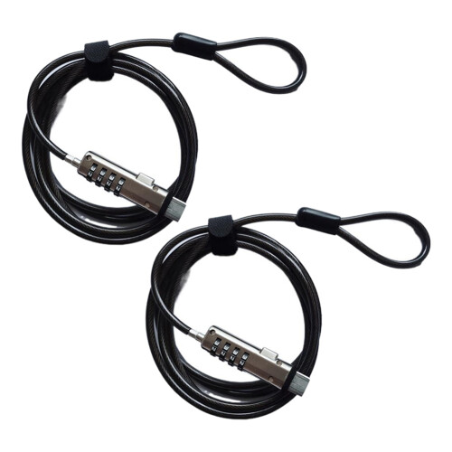 2Pcs USB Notebook Laptop Kombinationsschloss Universal Security USB 4 Digit Zahlenschloss für PC Laptop Computer