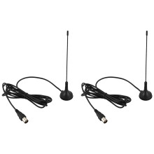 2X Fasdga 5DBi Antenna Aerial Digital Freeview for DVB-T TV HDTV