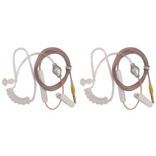 2X Anti Radiation Proof Covert Acoustic Tube Earpiece 3.5mm Air Tube Earphone Headset for Mobile Phone Android Cellphone