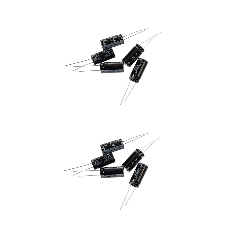 10 X 470Uf 50V 105 Celsius Radial Electrolytic Capacitor 10X20mm 4713935010636