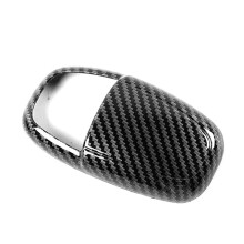 Black Carbon Fiber ABS Car Gear Shift Knob Cover Sticker Trim for Challenger Charger 2015-2020