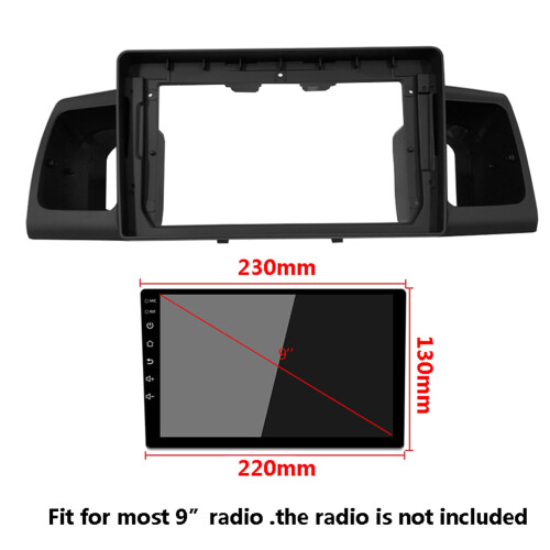 2Din 9 Inch Car Control Radio Stereo Panel Dash Frame for   EX 2007-2017 Fascia Dash Frame
