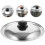 Kitchen Pot Cap Round Lid Silver Steel 1pack 10