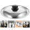 Kitchen Pot Cap Round Lid Silver Steel 1pack 11
