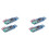 4 Peças Placa de Som Usb Driver Grátis CM108 Chip de Placa de Som Usb Azul 2