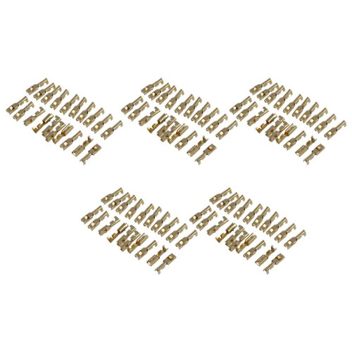 100 Pcs Female Spade Cable Wire Terminals for 2.8mm Connectors