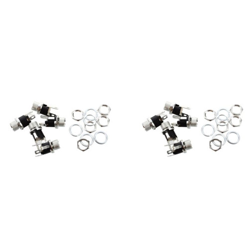10 Pcs 5.5mmx2.1mm  Power Jack Socket Female Panel Mount Connector