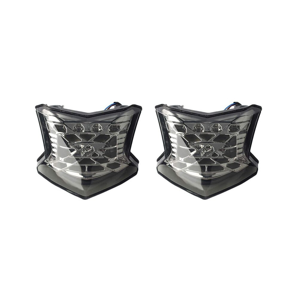 2X Integrated Led Tail Brake Stop Turn Signals For Z650 Z900 650 Abs 2017 2018(White) Light/White 4712552844488