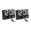 2X Digital Wall Clock Large Display Alarm Clock with Wireless Remote Control LED Wall Clock with Date and Temperature-B 1
