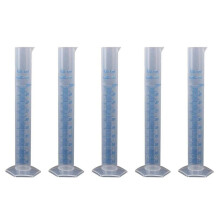 5X Messen Zylinder Kunststoff Messrohr Werkzeug für Labor (100 Ml)