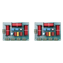 2X 200W Speaker Crossover Double Treble+Midrange+Bass 4 Way Speaker Audio Frequency Divider Home Theater Speaker Divider