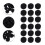 1000 Stück Polyester Pompom Polyester Fleece Handtaschen Patch 4