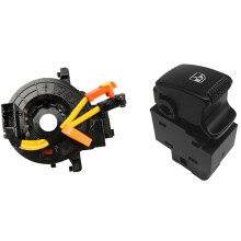 1 Pcs Spiral Cable Clock Spring 84306-06140 & 1 Pcs Electric Window Passenger Control 93580-2E000