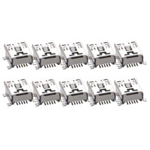 10 Stueck -USB B-Typ Buchse 5-Pin 180 SMD SMT PCB Stecker Adapter fuer Loetanschluss
