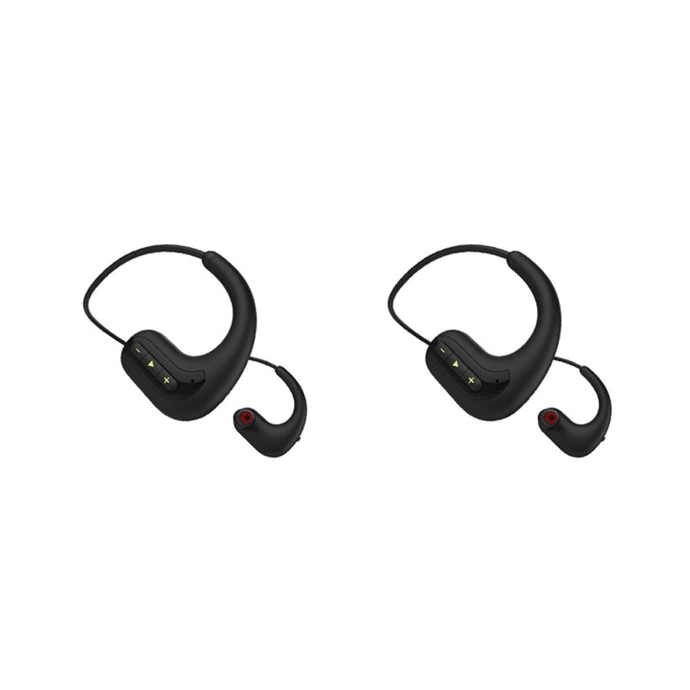 2X Wireless Earphones Ipx8 S1200 Waterproof Swimming Headphone Sports Earbuds Headset Stereo 8G(Black) Black 6033107894061