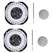 2X Movimento 'Orologio Al Quarzo Giapponese VX32 VX32E Data Un 3 con Stelo di Regolazione E Accessori per Parti di Riparazione 'Orologio Un