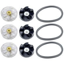 Juego 9 Piezas Repuesto para Licuadora para NutriBullet 900 W y 600 W, Juntas Goma Silicona, Sello, Junta Tórica, Almohadilla Amortiguadora y