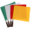 4Pièces Drapeaux Arbitre Multicolores Tissu Manche Éponge 2