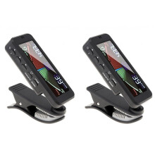 2X 3 Im 1 Gitarren Tuner Großer LC Bild Schirm Metronom Generator mit Klammer für Chromatische Gitarren Bass Ukulele Violine