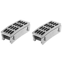 2X Adjustable Heighten Gas Brake Foot Rest Pedal Accelerator Pad Cover Gas Pedal Kit for 2007-2017