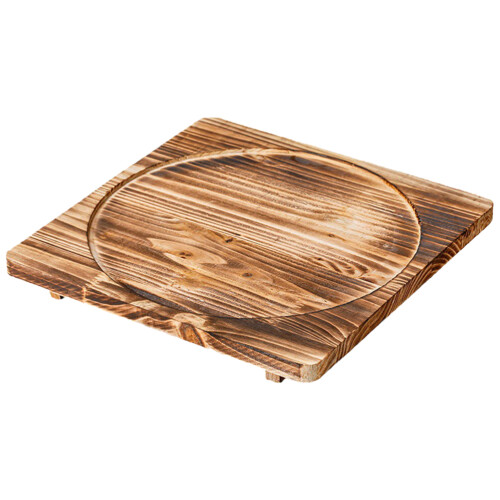Safe Stone Topfuntersetzer Wärmeisolierte Matte Holztablett 1