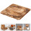 Safe Stone Topfuntersetzer Wärmeisolierte Matte Holztablett 3