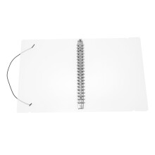 Clear Refillable Notepad Cover Frosted Handbook Protector