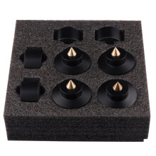 4PCS Speaker Stand Feet Foot Pad Aluminium Alloy Metal Spikes Shock-Absorbing Cone Floor Foot Nails for Sound Box A