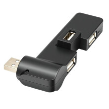 USB 2.0-Hub med 4 Portar, [90/180 Roterbar] USB-Hub, USB-Förlängning