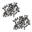 200 Pcs 6X6X4.5mm Panel PCB Momentary Tactile Tact Push Button  4 Pin DIP 1