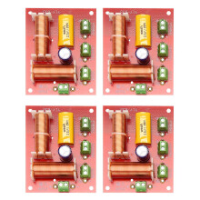4Pcs 200W 3 Way Audio Speaker Crossover Treble + Midrange + Bass Independent Crossover Speakers Filter Frequency Divider