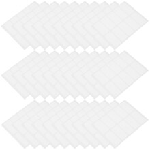 120Pcs White Writable No Iron Fabric Laundry Labels for Clothing