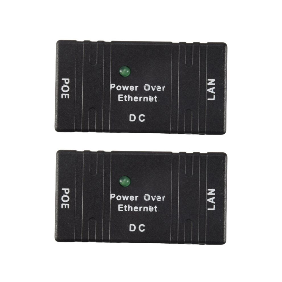 Photos - Other Network Equipment 2X 100 Mbps 5V 12V 24V 48V/1A BJW POE Injector Power Splitter for IP Camera POE Adapter Module Accessories-Black