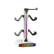 Headphone Stand for Desk Gaming Headset Holder and Controller Stand RGB Earphone Rack for PC Console Gamer Setup A