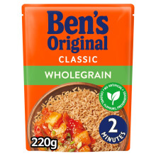 Bens Original Wholegrain Rice 220g (Pack of 6)