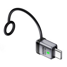 Metalowy Adapter USB Typu C 240 w, 80 Gb/S OTG, Wideo 8K, Wskaźnik LED, Zabezpieczenie Przed Zgubieniem, Szybkie Ładowanie, Konwerter USB-C B