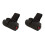 2X  2.4G Wireless Finger Ring Mouse Ergonomic Handheld Optical Travel Mouse(Black) 1