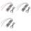 3X  12V PWM 2-3 Wire Fan Temperature Controller Speed Governor Display Module for PC Fan/Alarm, Blackhead Probe 1