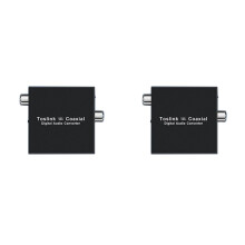 2X Convertitore Audio Digitale RCA Bidirezionale da Coassiale Digitale un Convertitore Toslink Ottico SPDIF Ottico da Toslink un Coassiale