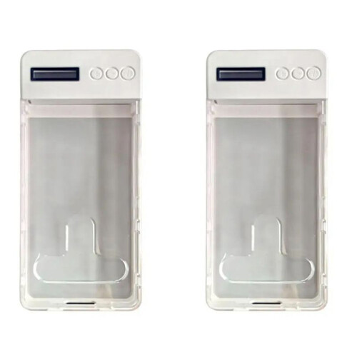 2X Self-Discipline Phone Timer Lock Box for  Android Phone Case Self-Control Timer Locker White 1