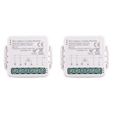 2X Tuya Zigbee Curtain Module for Roller Shutter Electric Motor Life APP Remote Control