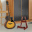 Support Guitare Bois Marron Support Sol Stable Pour Maison 6