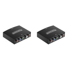 2X Ypbpr Naar  Component Naar -Compatibele HD-Converter Ypbpr+L/Raudio Naar -Compatibele Converter