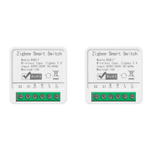 2X Tuya Tuya 16A Zigbee Kassettenschalter APP Handy-Fernbedienung Sprach-Timing Alexa