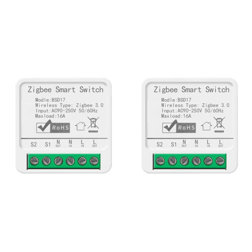 2X Tuya Tuya 16A   Zigbee Cassette  APP Mobile Phone Remote Voice Timing Alexa